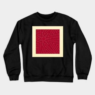 Christmas star on red background Crewneck Sweatshirt